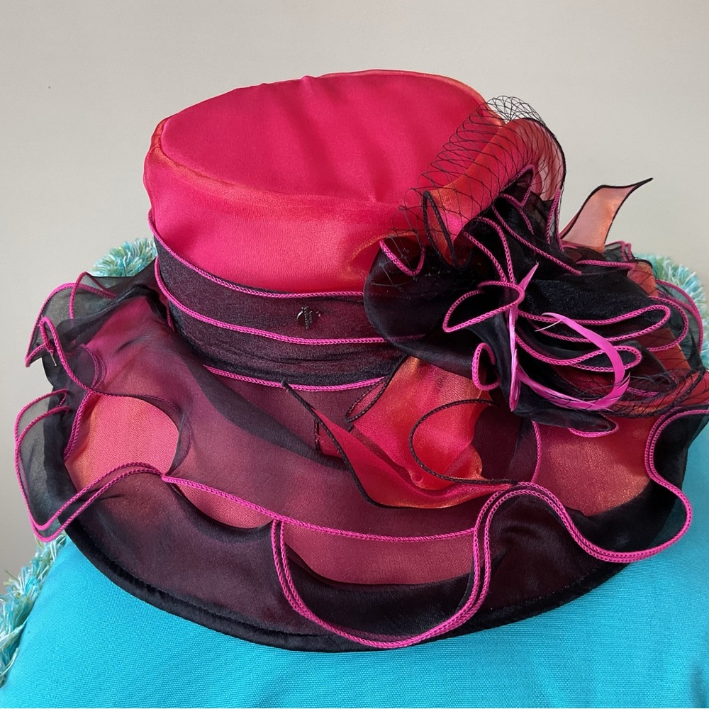 Forbusite Women’s Two-Toned Hot Pink Hat / Excellent Condition - Like New / OS - Picture 4 of 6